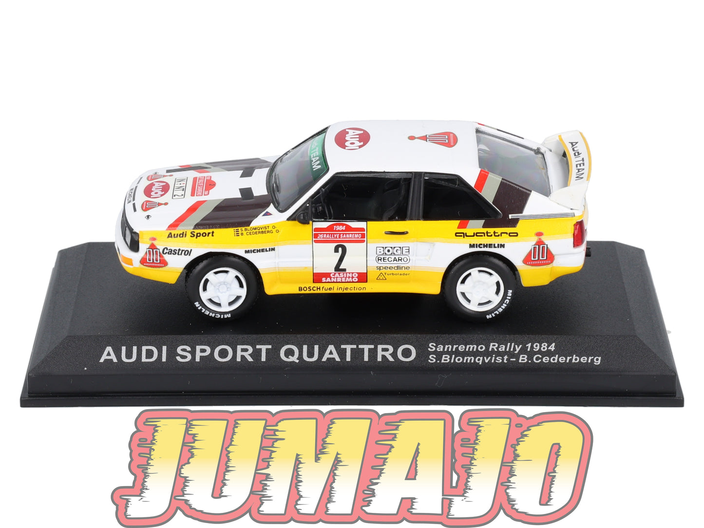 RCA133 voiture 1/43 IXO Altaya Rallye : AUDI Sport Quattro 1984 #2 S.Blomqvist