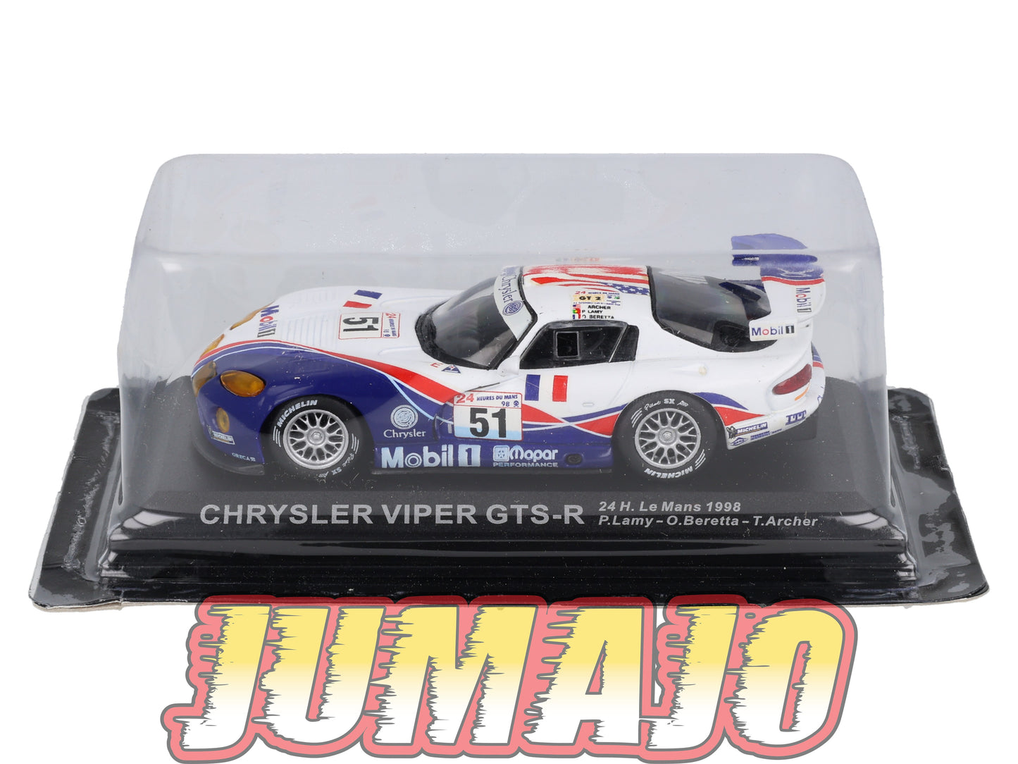 RCA143 Voiture 1/43 IXO 24 Heures Le Mans CHRYSLER Viper GTS-R #51 1998 Lamy