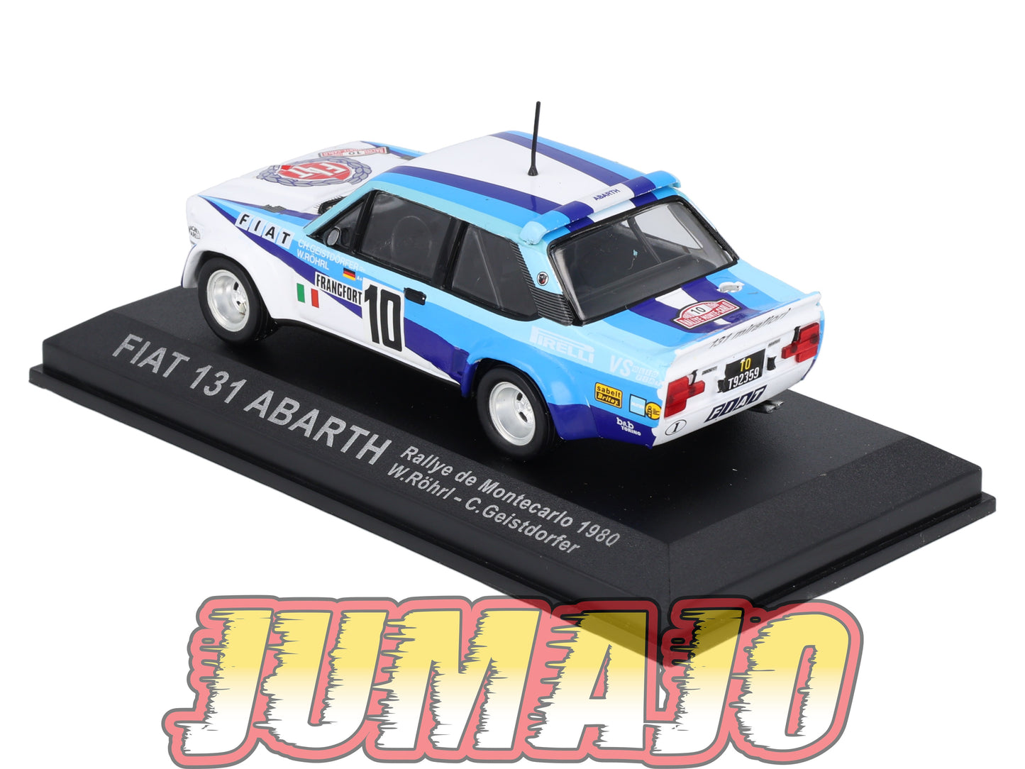 RCA144 Voiture 1/43 IXO Altaya Rallye : FIAT 131 Abarth 1980 #10 W.Röhrl