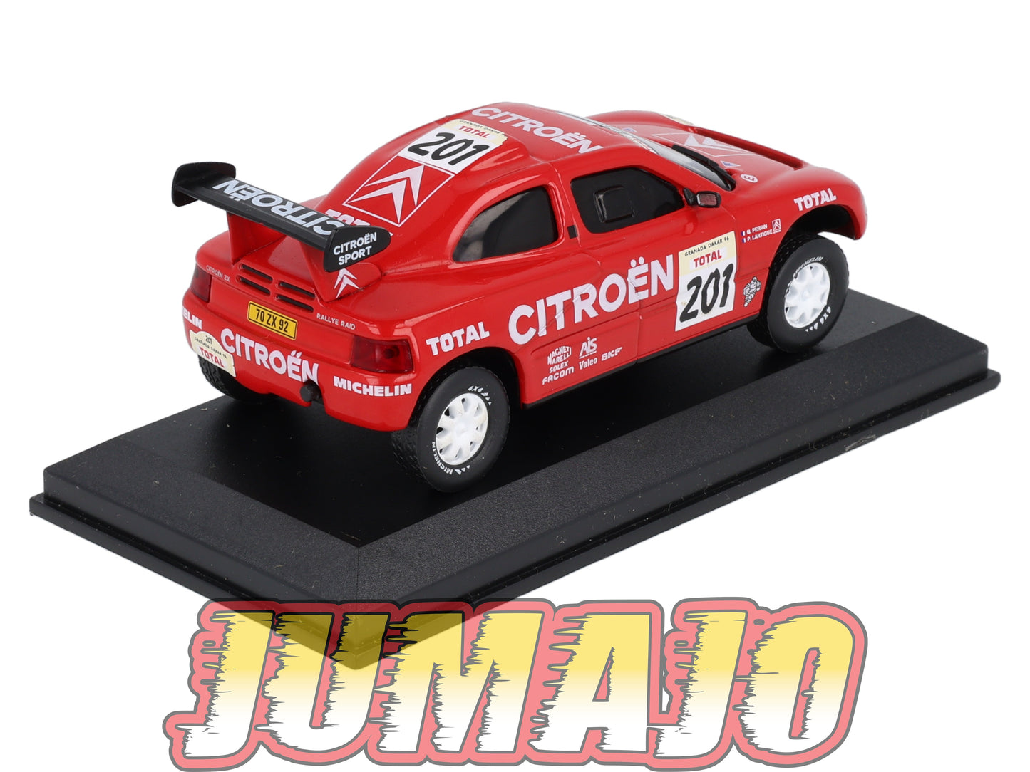 RCA145 voiture 1/43 IXO Altaya Rallye CITROEN ZX RAID Winner 1996 #201 P.Lartigue