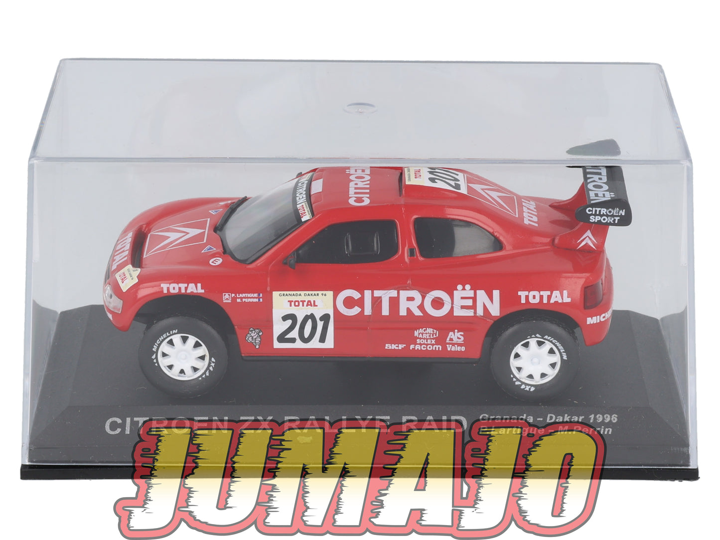 RCA145 voiture 1/43 IXO Altaya Rallye CITROEN ZX RAID Winner 1996 #201 P.Lartigue