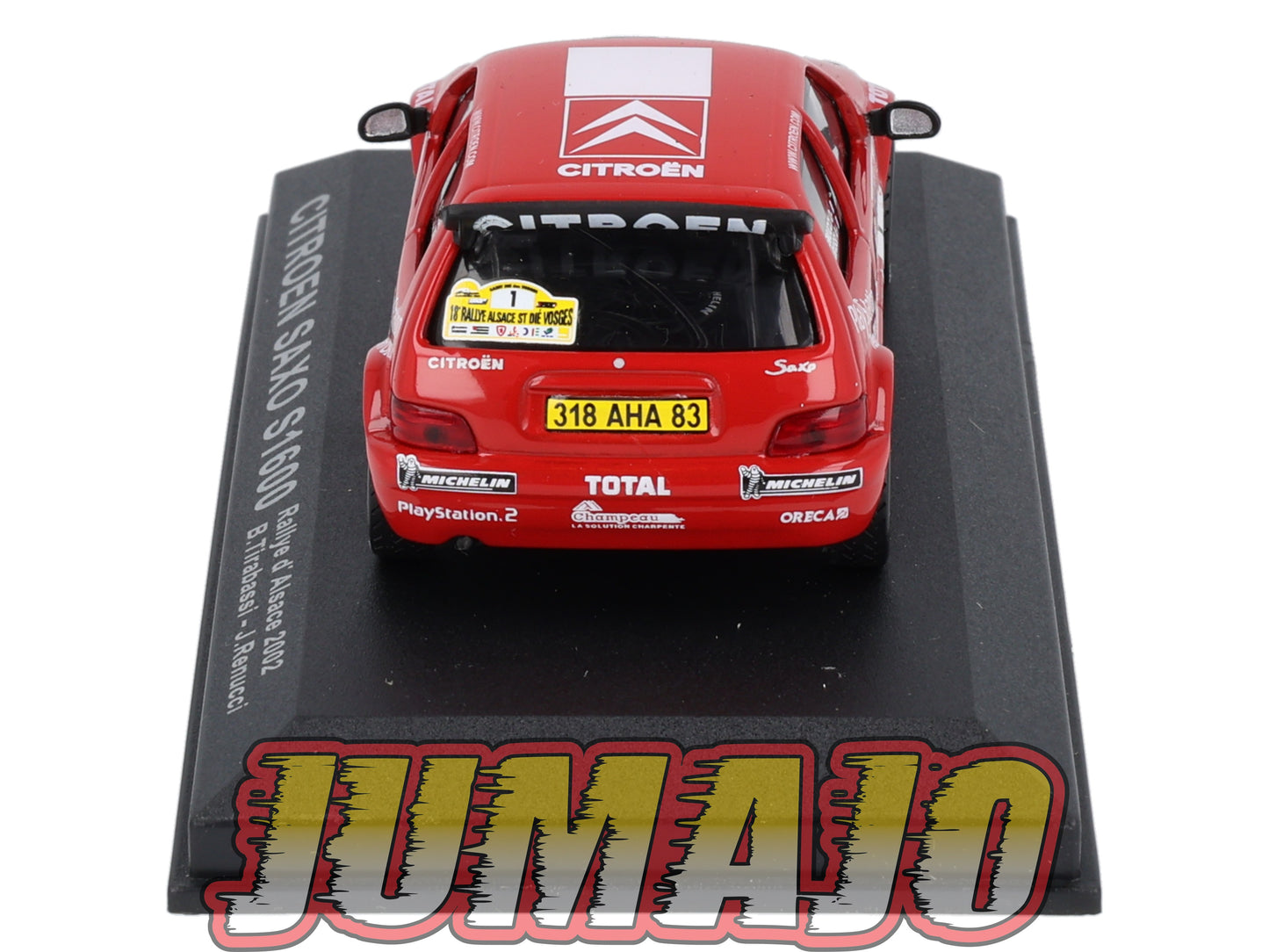 RCA149 voiture 1/43 IXO Altaya Rallye : CITROEN Saxo S1600 2002 #1 B.Tirabassi