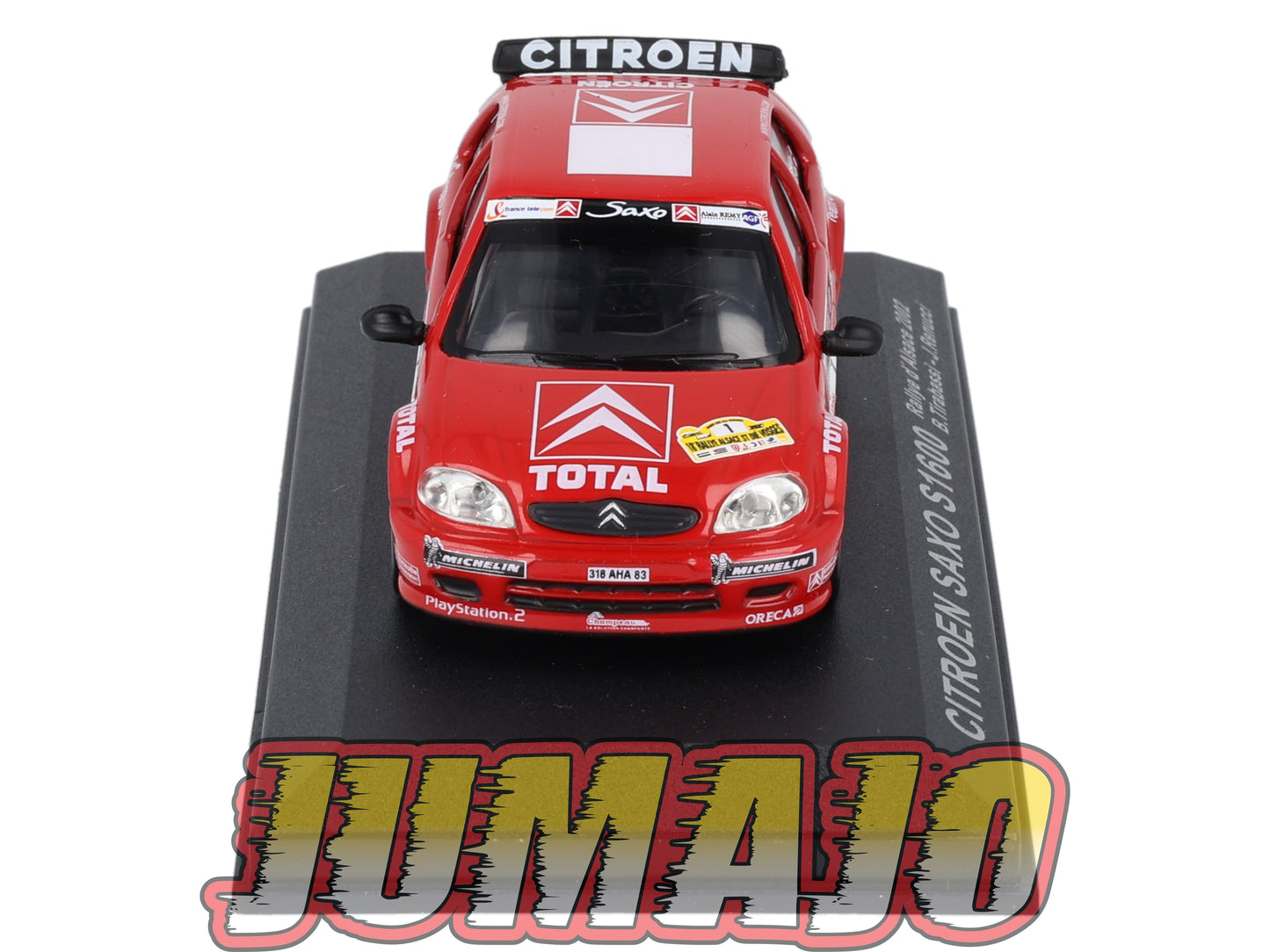 RCA149 voiture 1/43 IXO Altaya Rallye : CITROEN Saxo S1600 2002 #1 B.Tirabassi