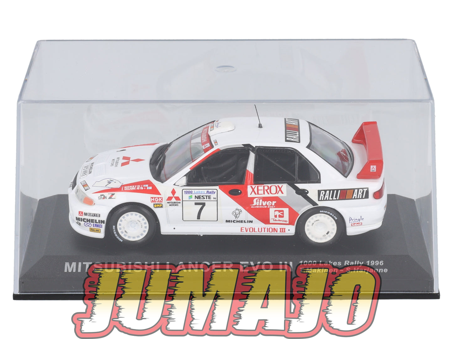 RCA25 voiture 1/43 IXO Altaya Rallye : MITSUBISHI Lancer Evo III 1996 #7 T.Makinen