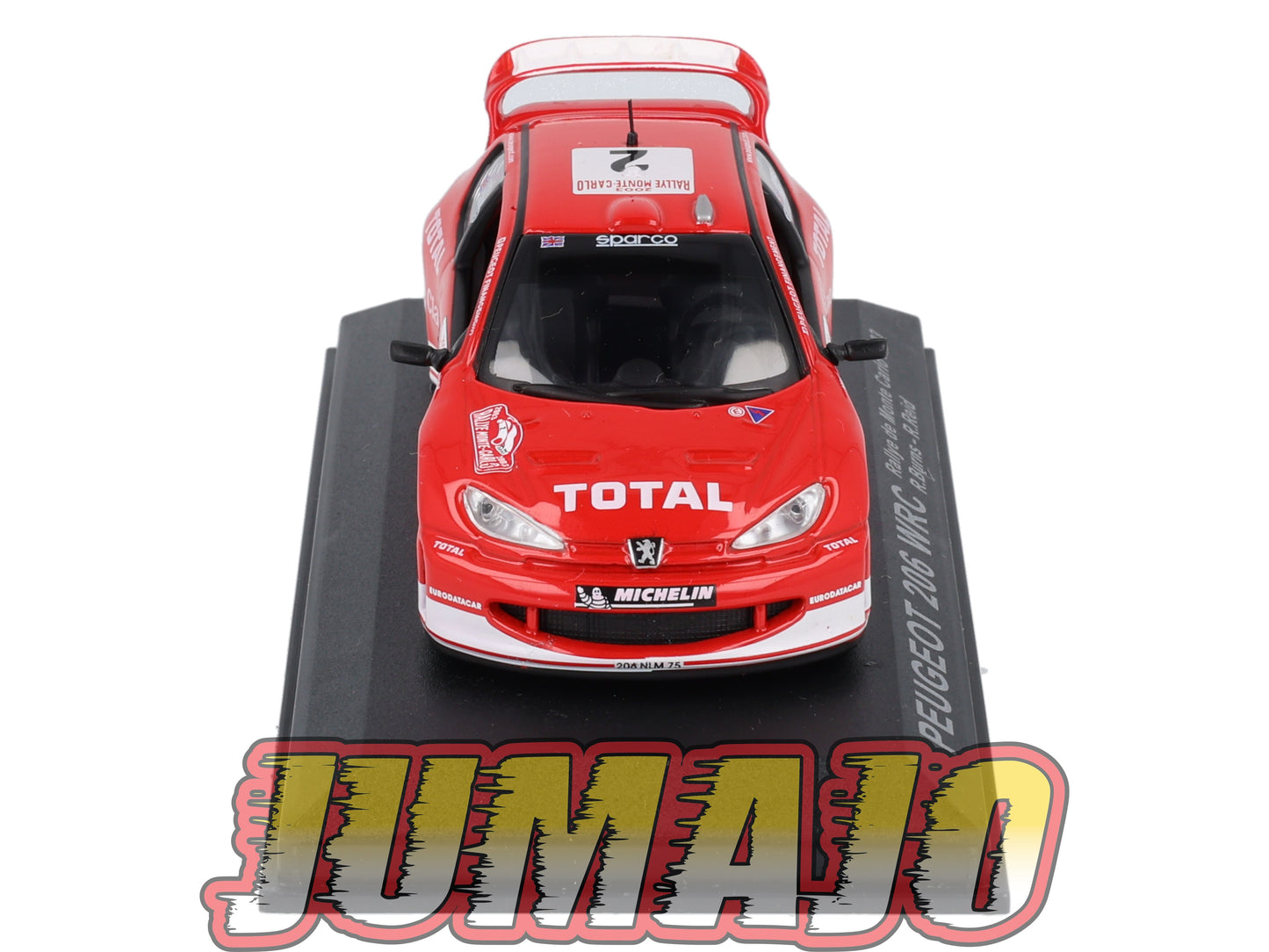 RCA2 voiture 1/43 IXO Altaya Rallye : PEUGEOT 206 WRC 2003 #2 Monte-carlo R.Burns