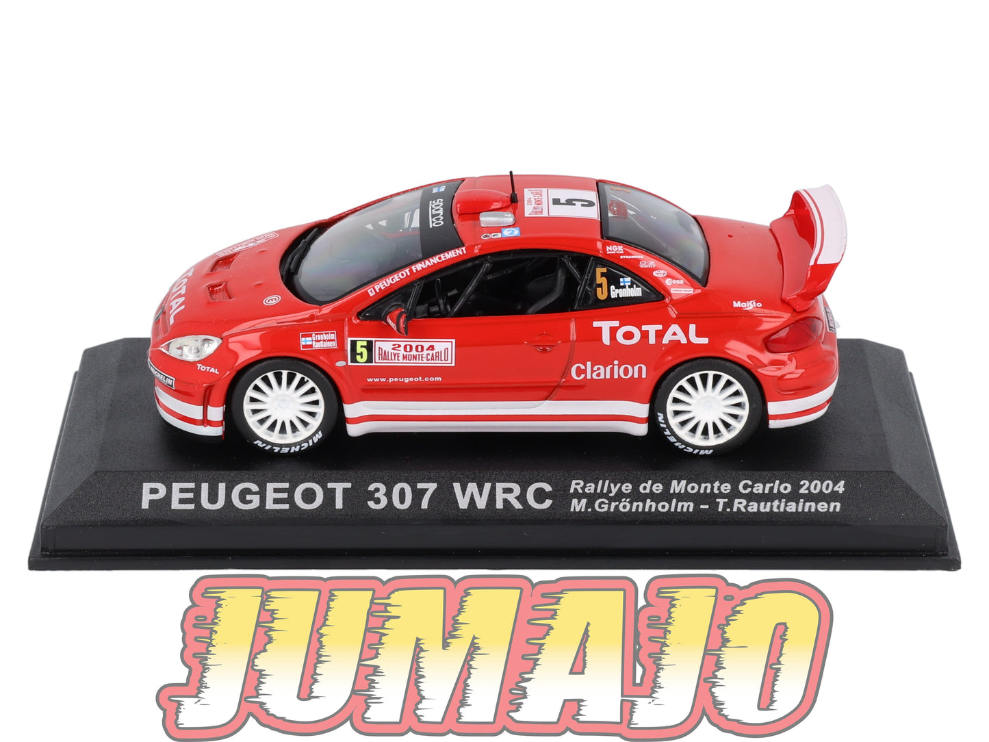 RCA406 Voiture 1/43 IXO Altaya Rallye : PEUGEOT 307 2004 #5 Monte-carlo Gronholm