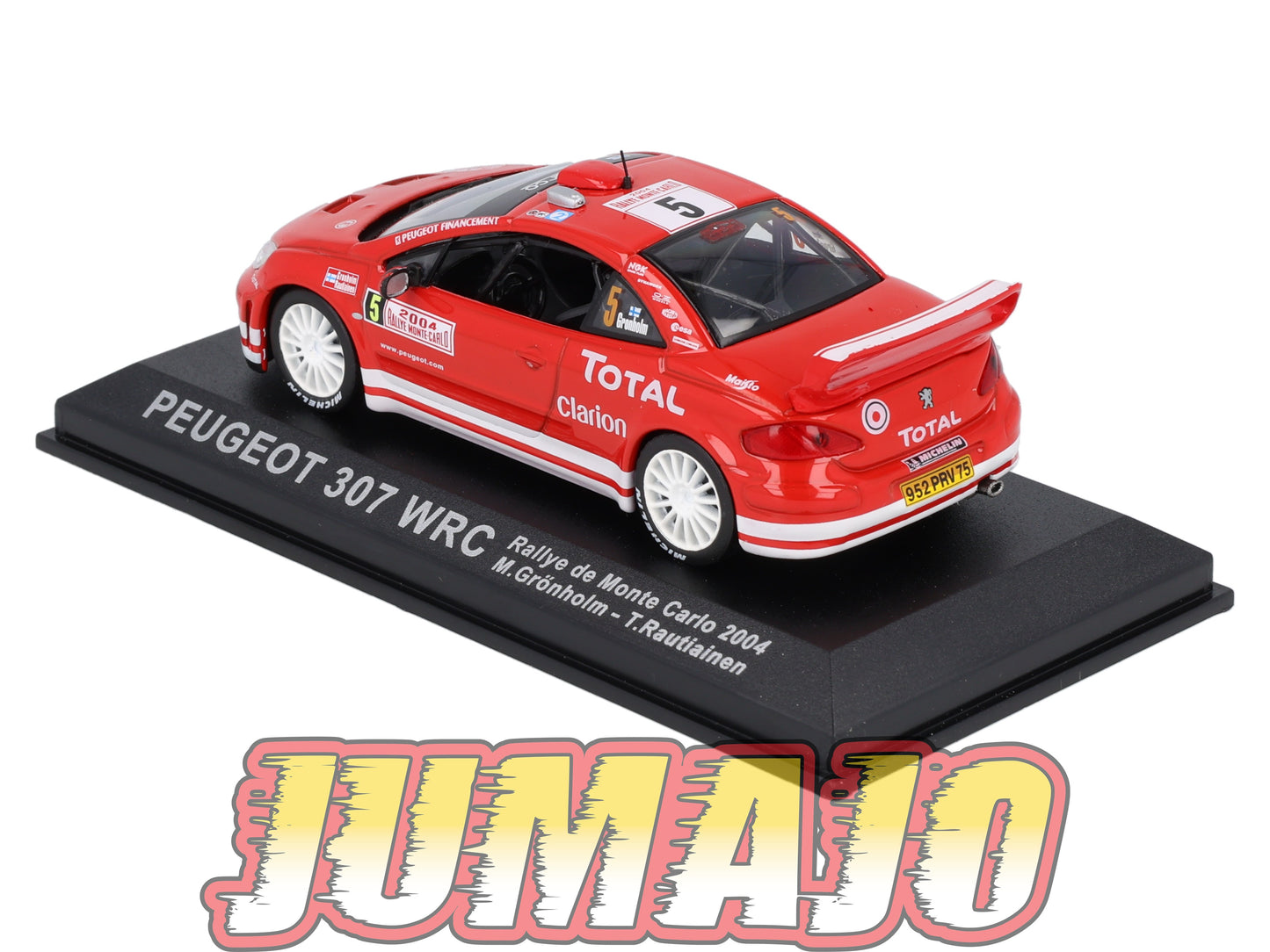 RCA406 Voiture 1/43 IXO Altaya Rallye : PEUGEOT 307 2004 #5 Monte-carlo Gronholm