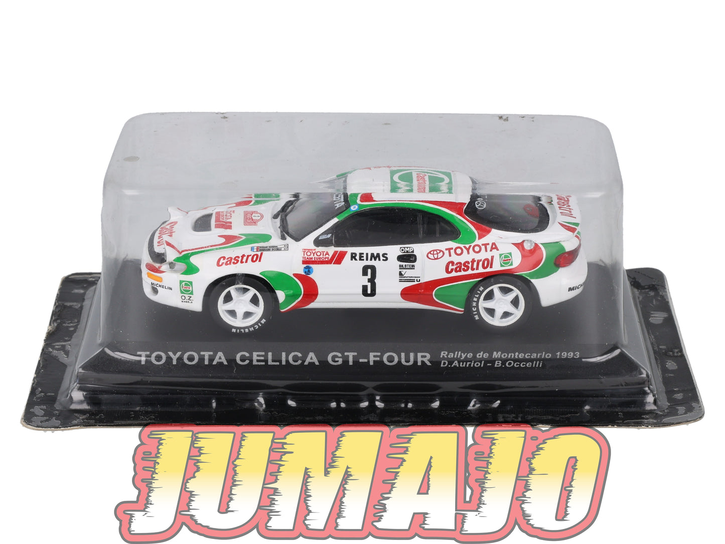 RCA407 Voiture 1/43 IXO Altaya Rallye : TOYOTA Celica GT-Four 1993 #3 Monte-carlo Auriol
