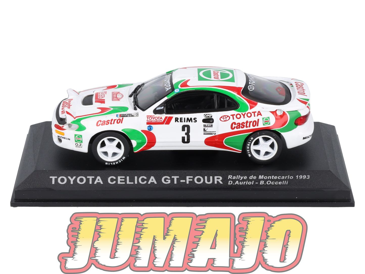 RCA407 Voiture 1/43 IXO Altaya Rallye : TOYOTA Celica GT-Four 1993 #3 Monte-carlo Auriol