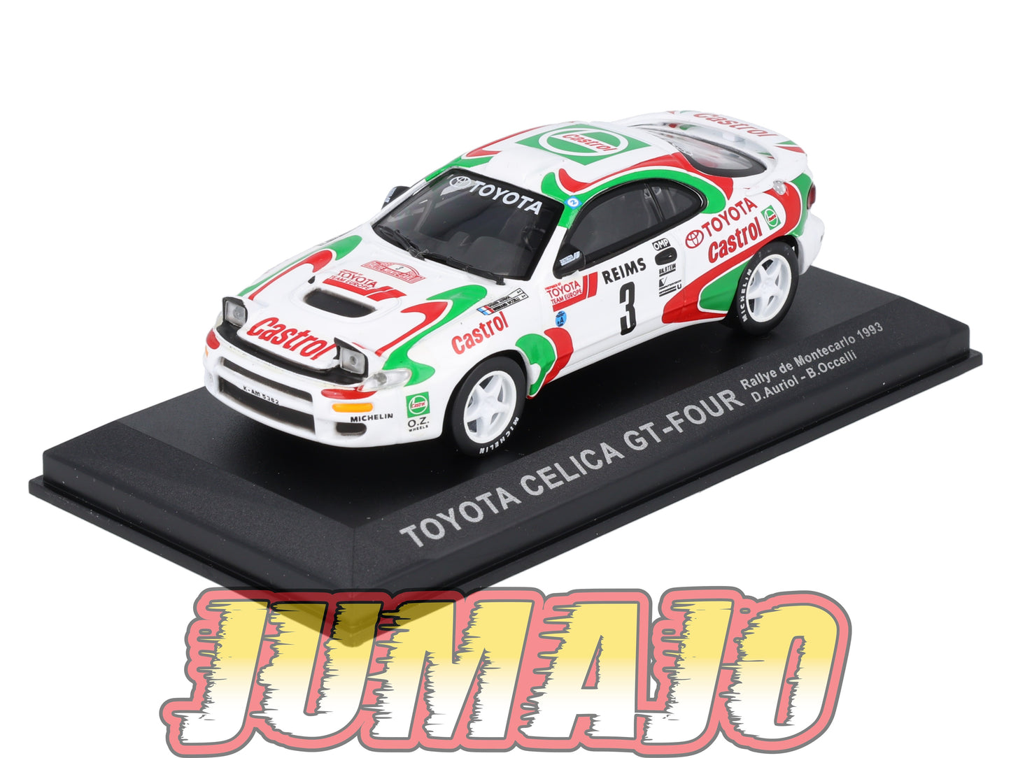 RCA407 Voiture 1/43 IXO Altaya Rallye : TOYOTA Celica GT-Four 1993 #3 Monte-carlo Auriol