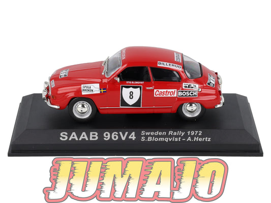 RCA46 Voiture 1/43 IXO Altaya Rallye SAAB 96V4 1972 #8 S Blomqvist