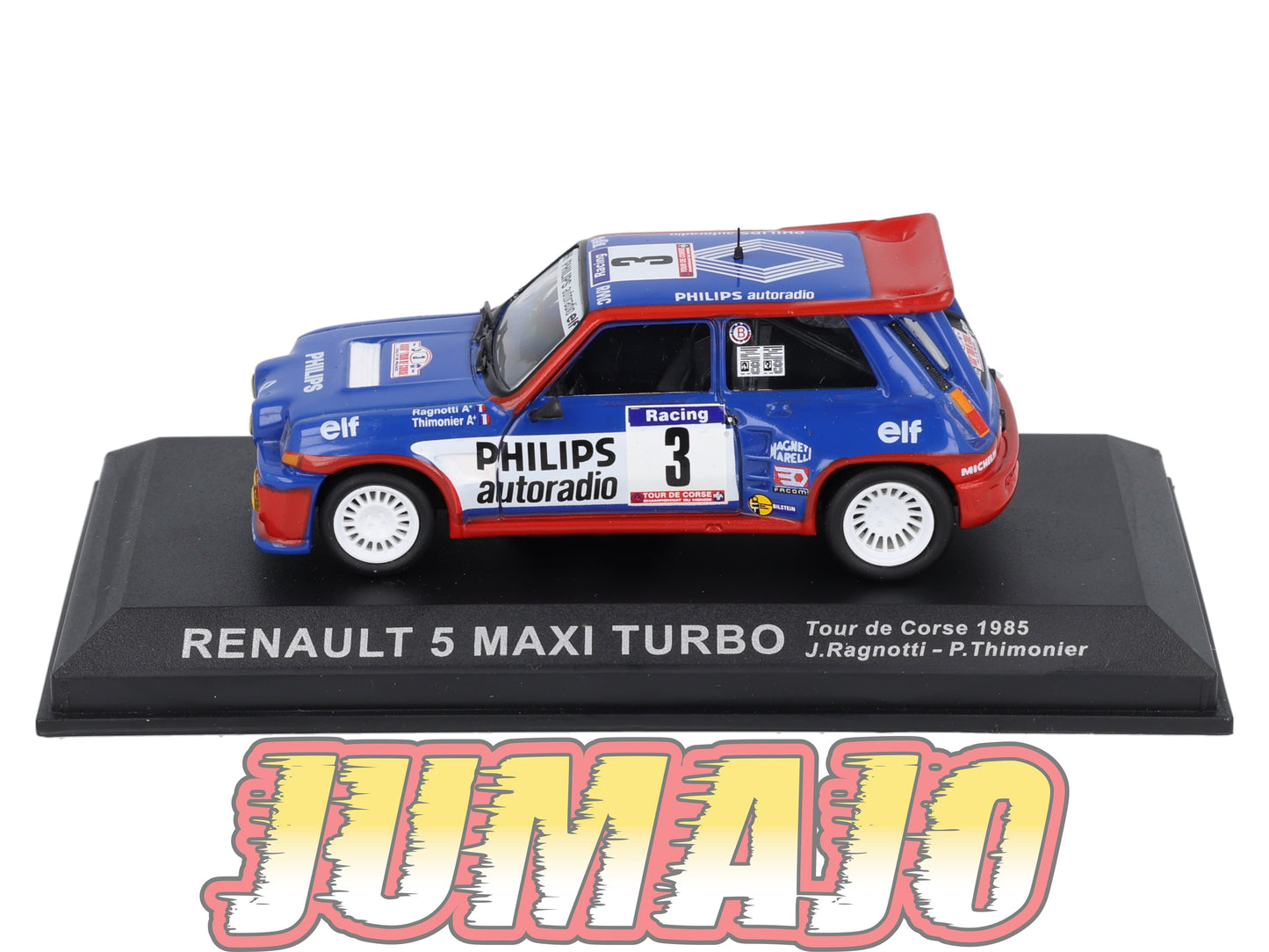 RCA4 Voiture 1/43 IXO Altaya Rallye : RENAULT 5 Maxi Turbo 1985 #3 J.Ragnotti