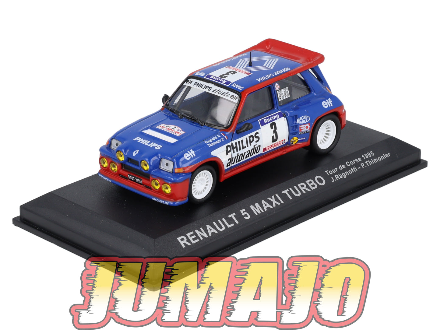 RCA4 Voiture 1/43 IXO Altaya Rallye : RENAULT 5 Maxi Turbo 1985 #3 J.Ragnotti