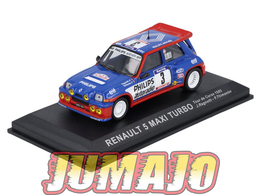 RCA4 Voiture 1/43 IXO Altaya Rallye : RENAULT 5 Maxi Turbo 1985 #3 J.Ragnotti