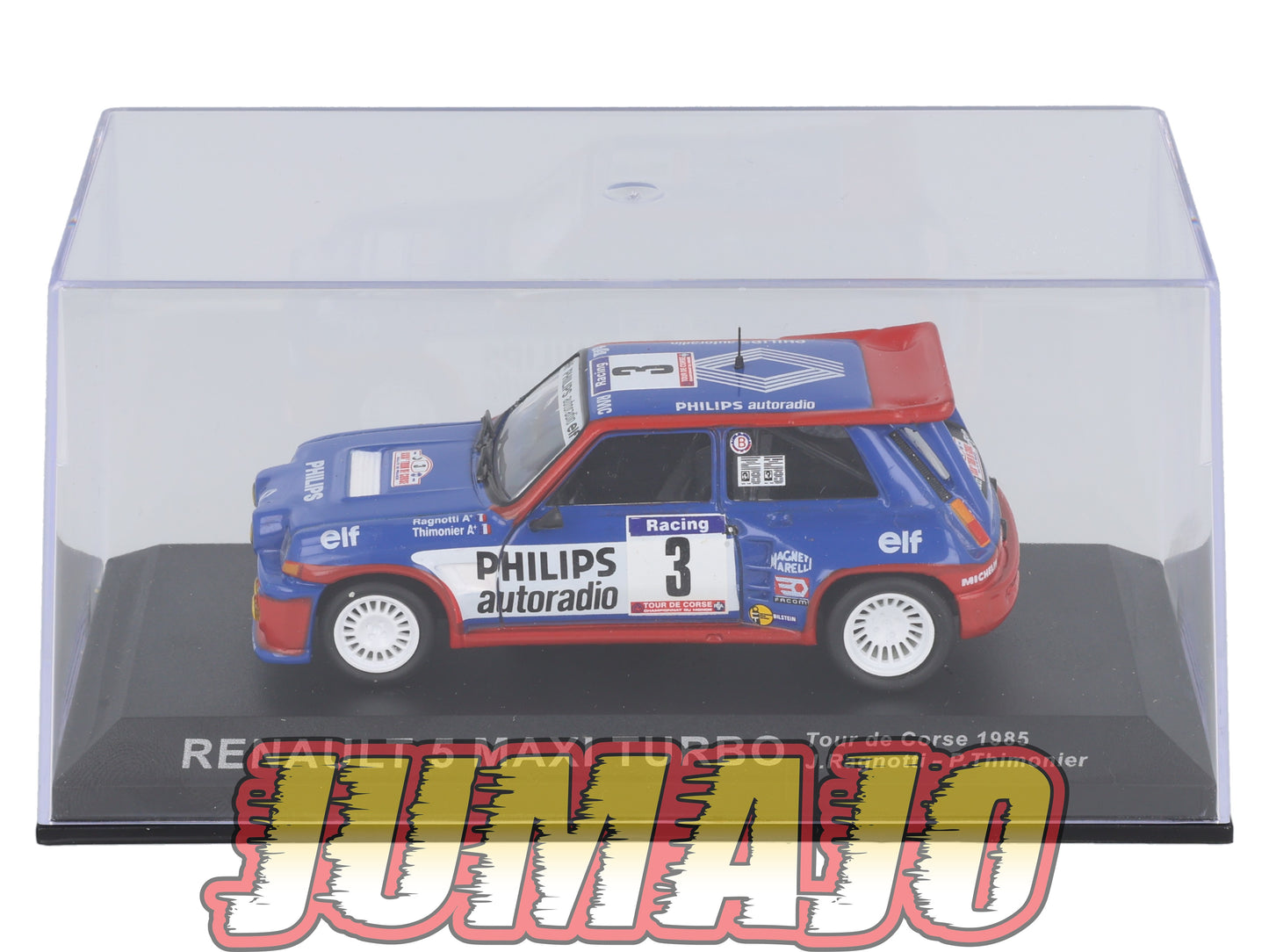 RCA4 Voiture 1/43 IXO Altaya Rallye : RENAULT 5 Maxi Turbo 1985 #3 J.Ragnotti