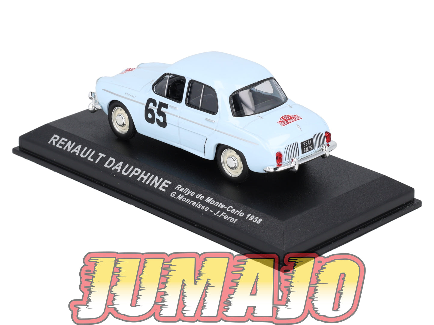 RCA62 voiture 1/43 IXO Altaya Rallye : RENAULT Dauphine 1958 #65 G.Monraisse