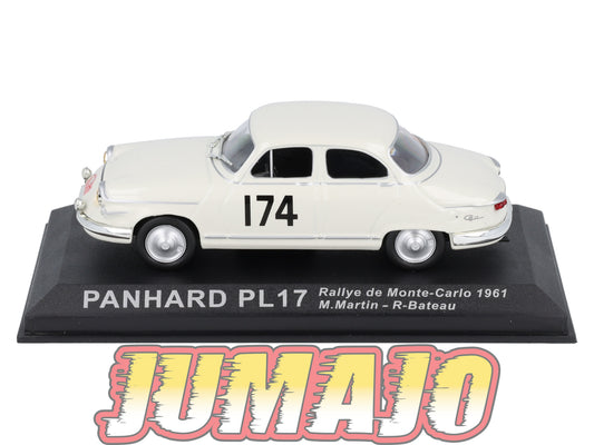 RCA64 Voiture 1/43 IXO Altaya Rallye : PANHARD PL17 1961 #174 M.Martin