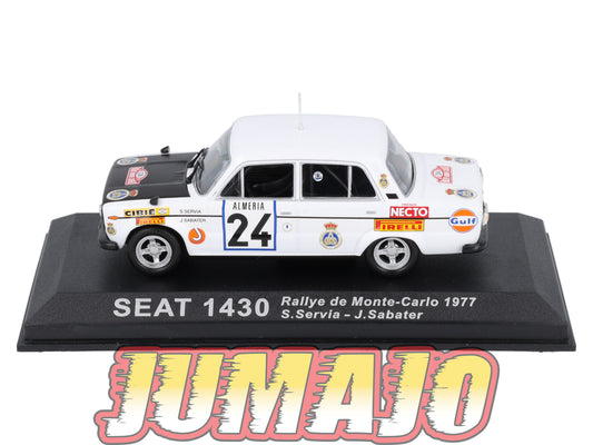 RCA66 Voiture 1/43 IXO Altaya Rallye : SEAT 1430 1977 #24 S.Servia