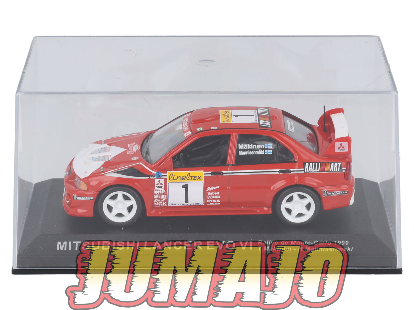 RCA68 voiture 1/43 IXO Altaya Rallye : MITSUBISHI Lancer Evo VI 1999 #1 T.Makinen