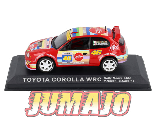 RCA69 Voiture 1/43 IXO Altaya Rallye TOYOTA COROLLA WRC #46 2004 V Rossi