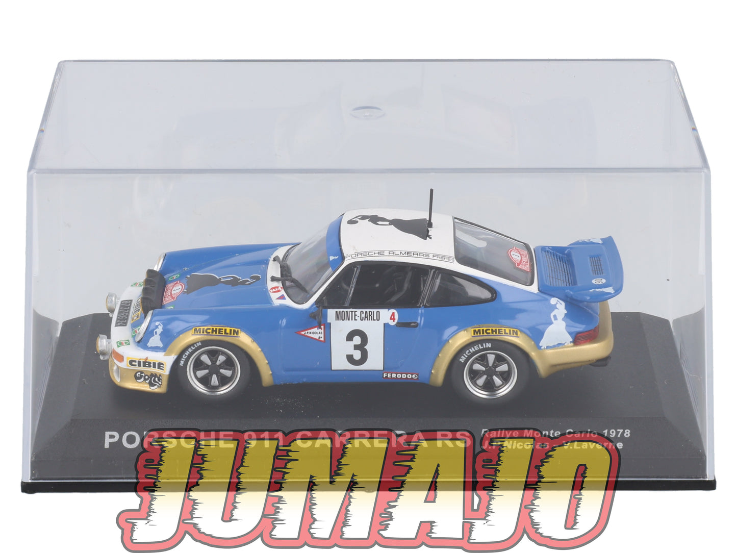 RCA11 voiture 1/43 IXO Altaya Rallye : PORSCHE 911 Carrera RS 1978 #3 J-P.Nicolas