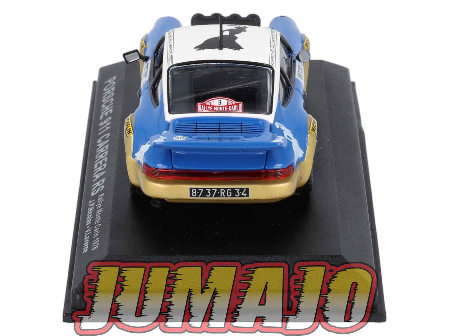 RCA11 voiture 1/43 IXO Altaya Rallye : PORSCHE 911 Carrera RS 1978 #3 J-P.Nicolas