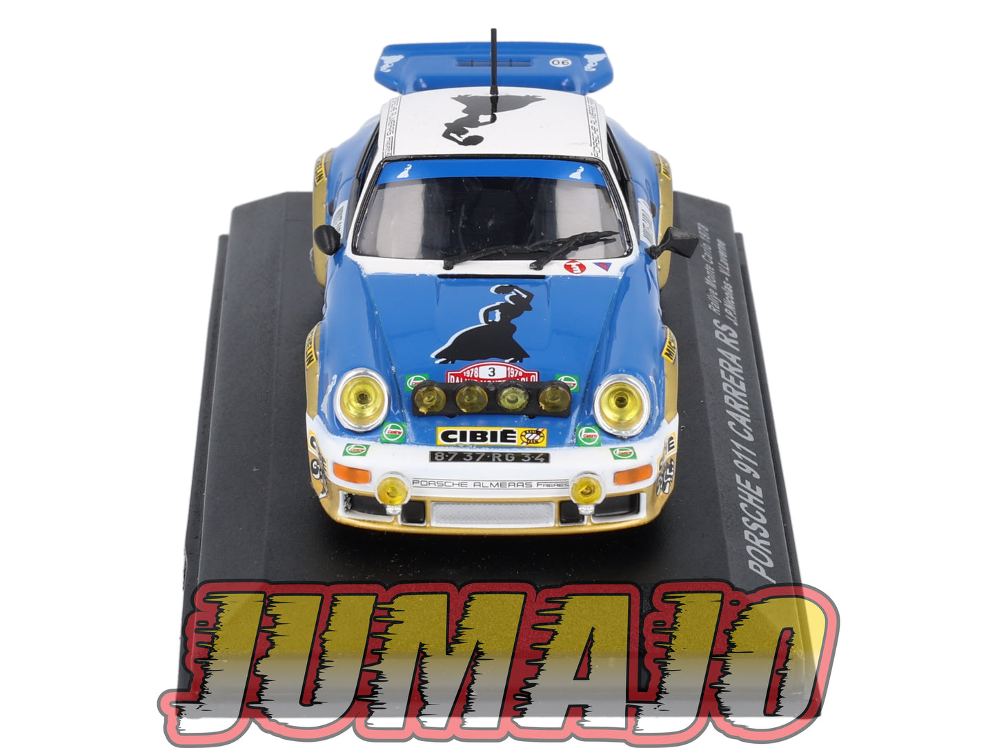 RCA11 voiture 1/43 IXO Altaya Rallye : PORSCHE 911 Carrera RS 1978 #3 J-P.Nicolas