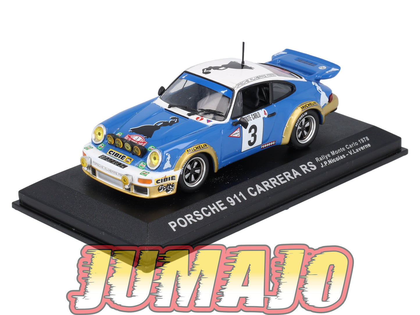 RCA11 voiture 1/43 IXO Altaya Rallye : PORSCHE 911 Carrera RS 1978 #3 J-P.Nicolas