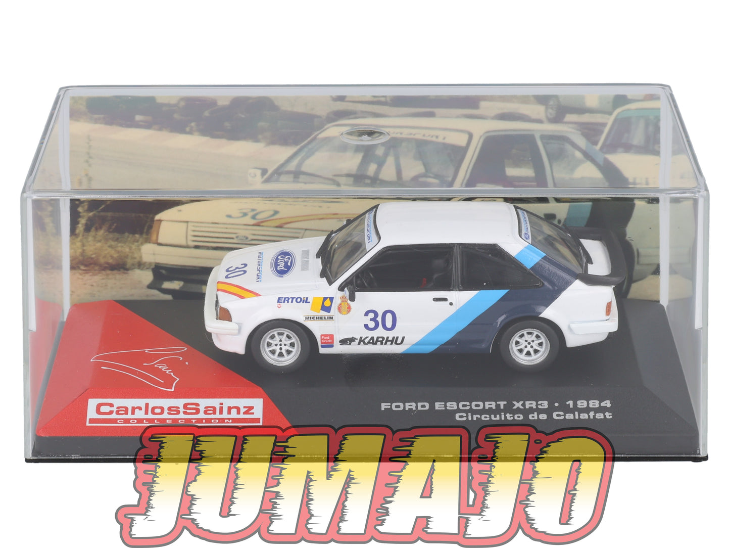 RCS34 voiture 1/43 IXO altaya Rallye C.Sainz : FORD Escort XR3 1984 #30