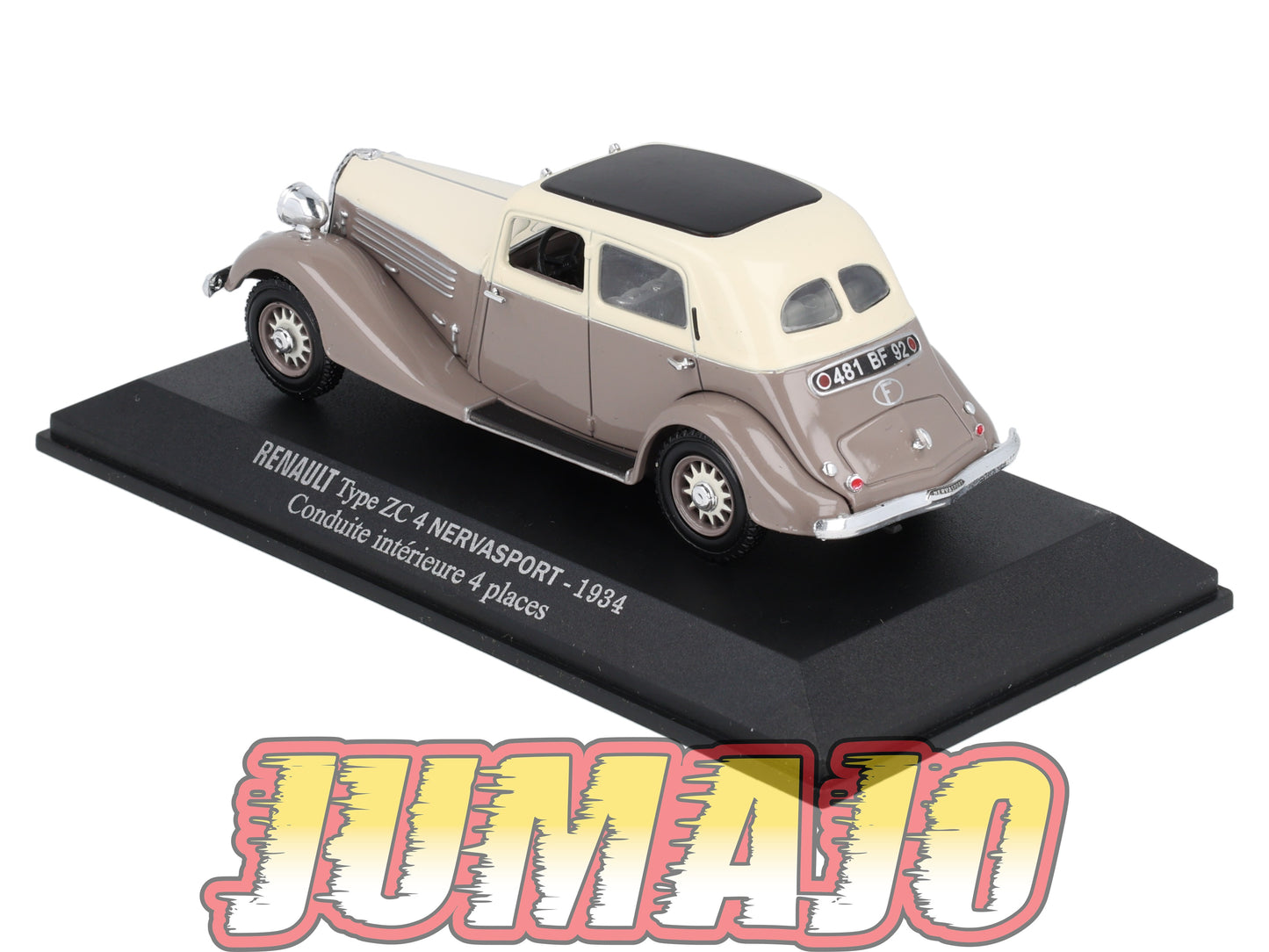 RE75 voiture 1/43 M6 NOREV : RENAULT Type ZC 4 Nervasport 1934 Conduite intérieur 4 places
