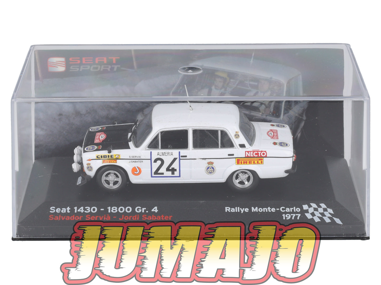 RES3 1/43 IXO Altaya Rallye Espagne SEAT 1430 1800 Gr. 4 1977 #24 S.Serviá