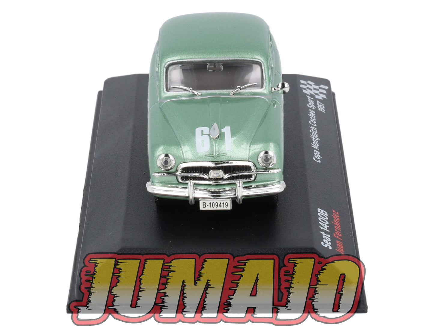 RES5 voiture 1/43 IXO Altaya Rallye Espagne SEAT 1400B 1957 #61 J.Fernández