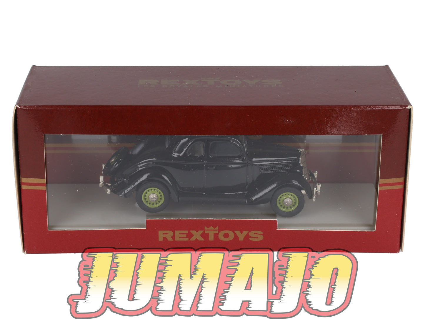 REX10 Voitures 1/43 REXTOYS royales miniatures Ford 53 1935 Noire jantes vertes