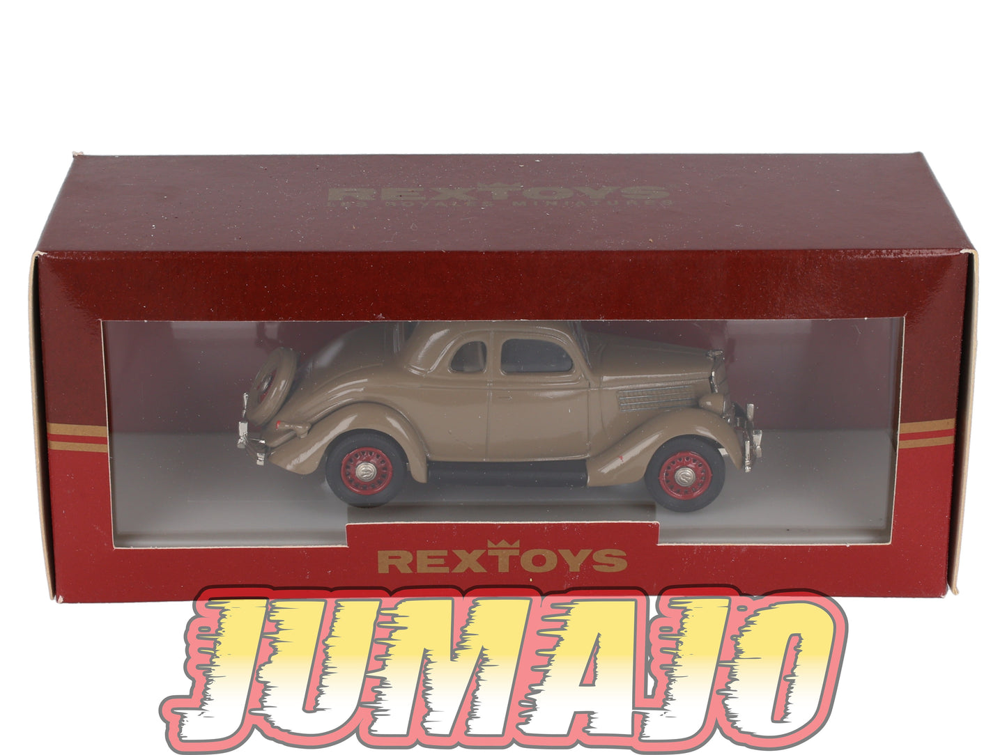REX11 Voitures 1/43 REXTOYS royales miniatures Ford 53 1935 Marron jantes rouges