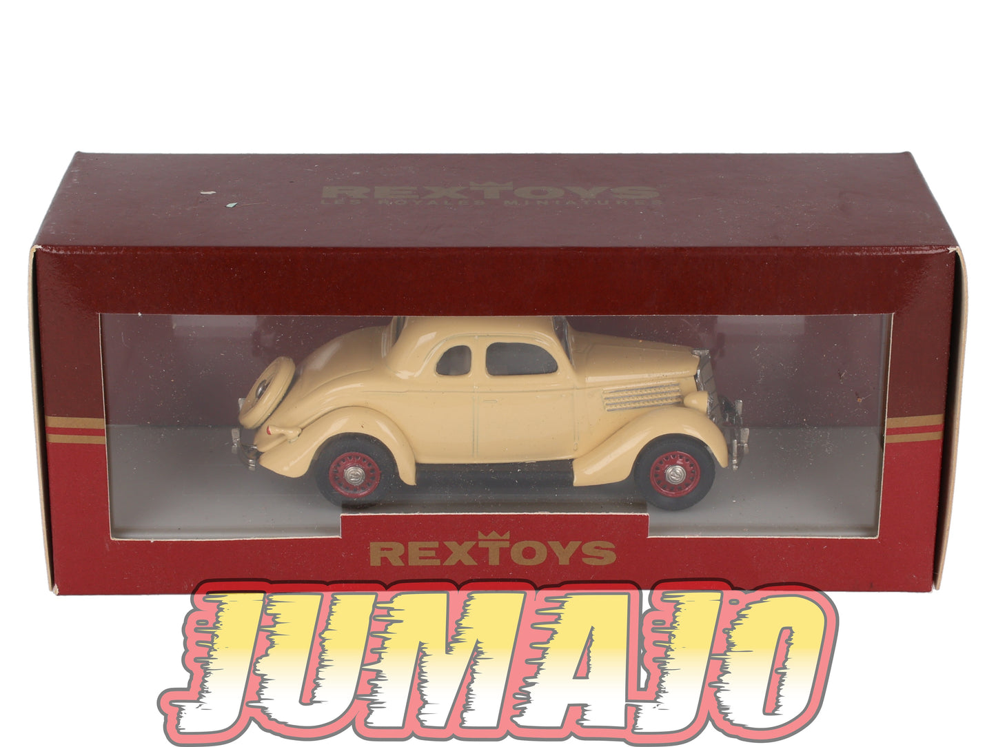 REX12 Voitures 1/43 REXTOYS royales miniatures Ford 53 1935 Beige jantes rouges