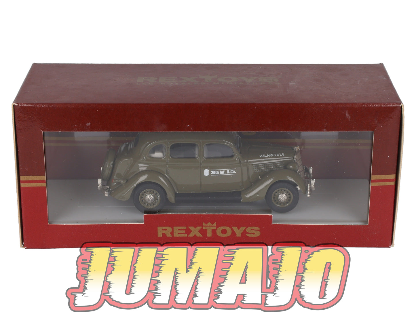 REX6 Voitures 1/43 REXTOYS royales miniatures Ford Touring sedan US Army 48 1935