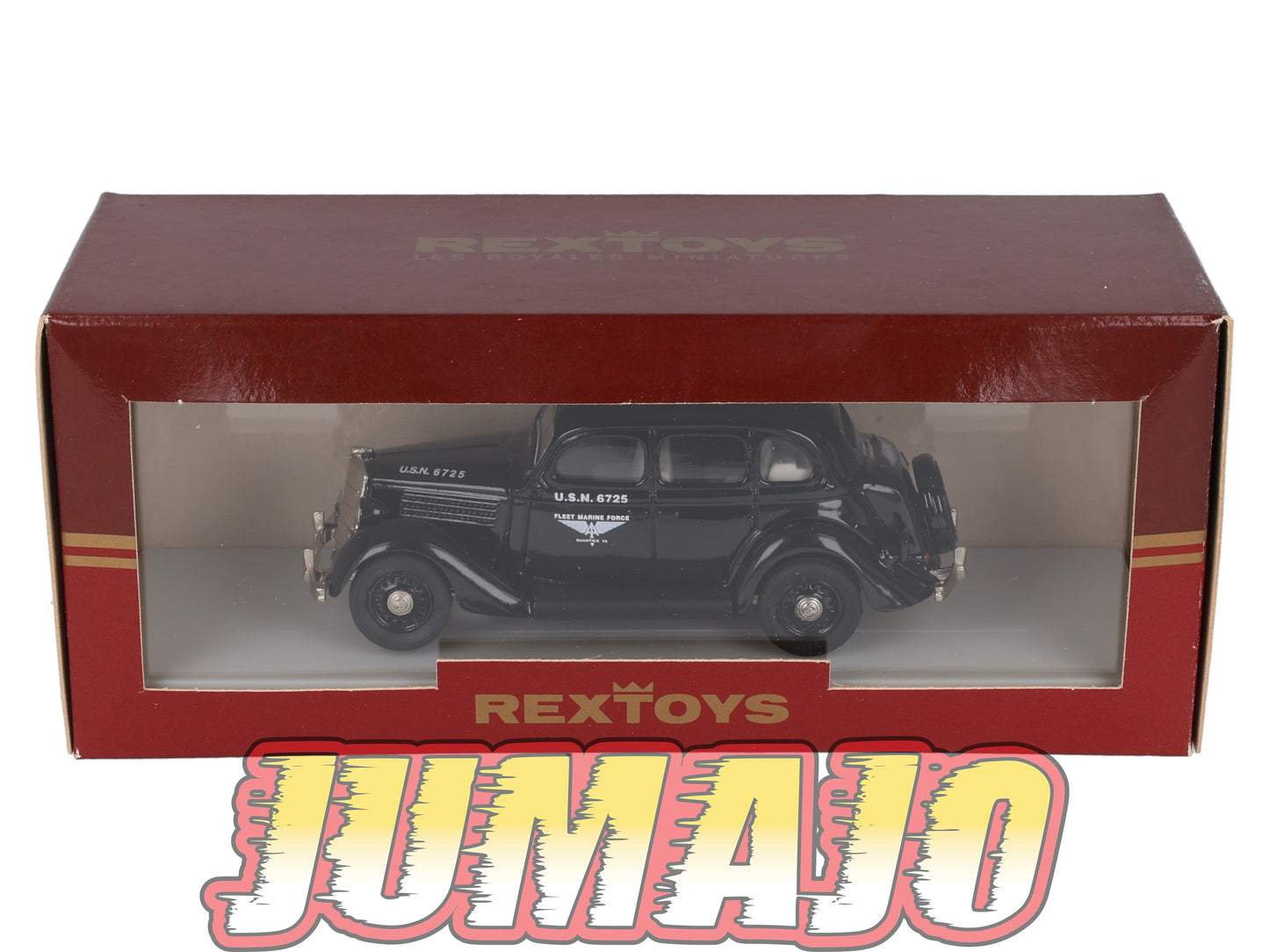REX8 Voitures 1/43 REXTOYS royales miniatures Ford Touring sedan US Navy 48 1935
