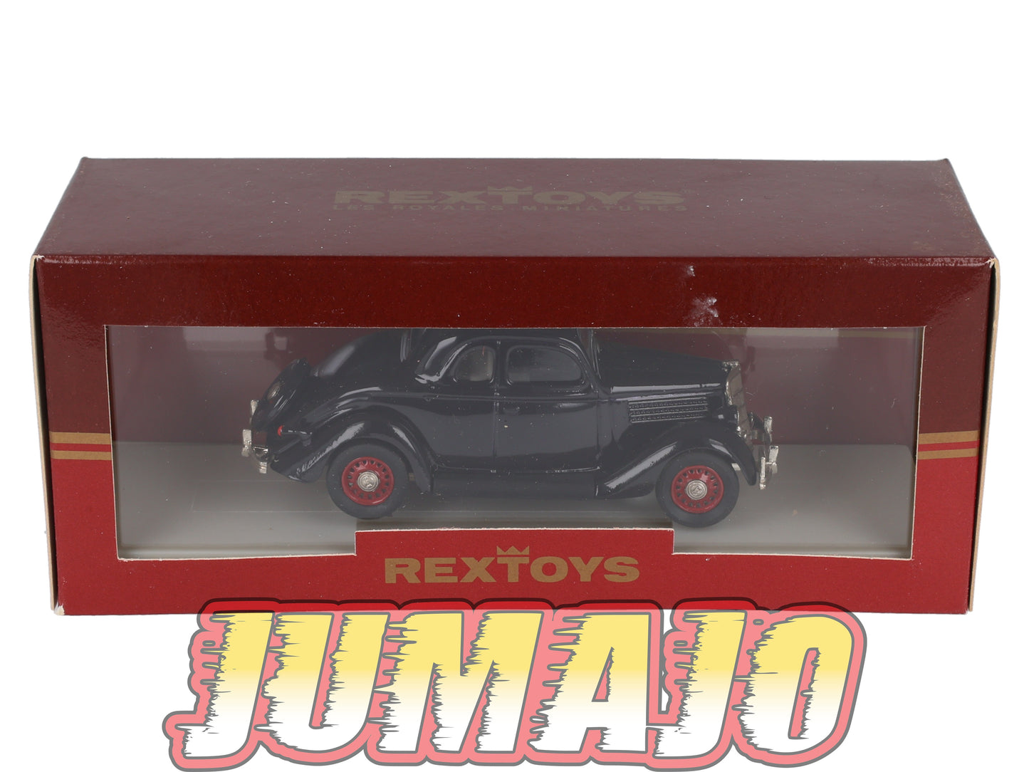 REX9 Voitures 1/43 REXTOYS royales miniatures Ford 53 Noire jantes rouges 1935