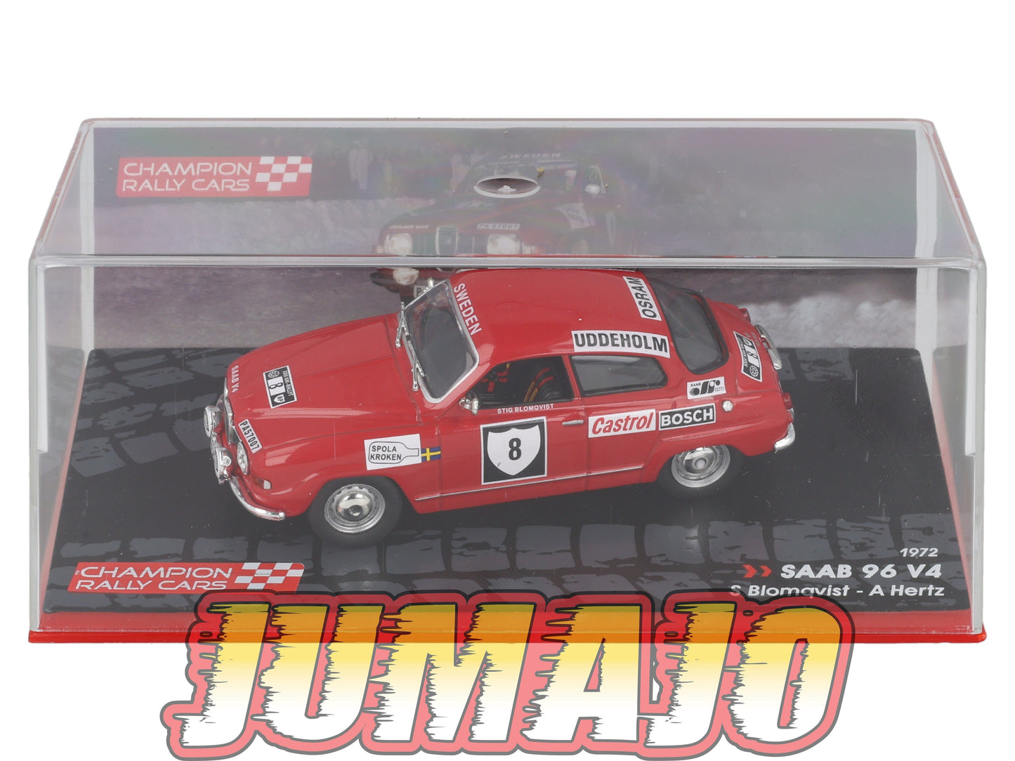 RF10 voiture 1/43 IXO Altaya Rallye Finlande SAAB 96 V4 #8 S.Blomqvist 1972