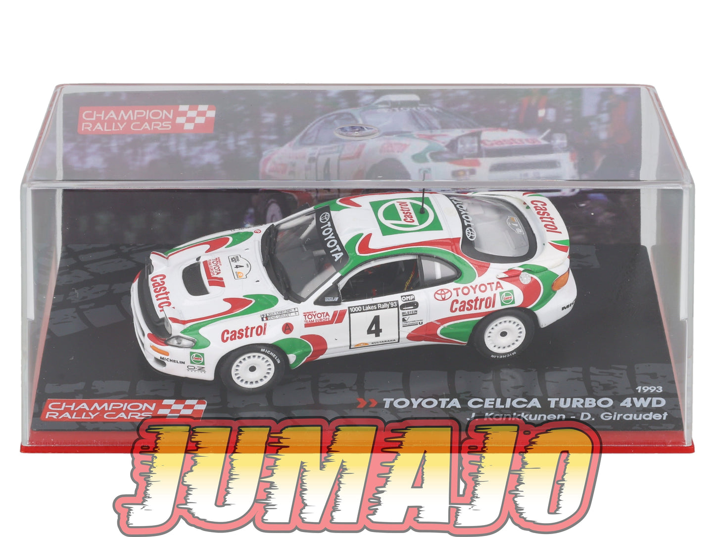 RF6 voiture 1/43 IXO Altaya Rallye Finlande TOYOTA CELICA TURBO 4WD #4 J.Kankkunen 1993