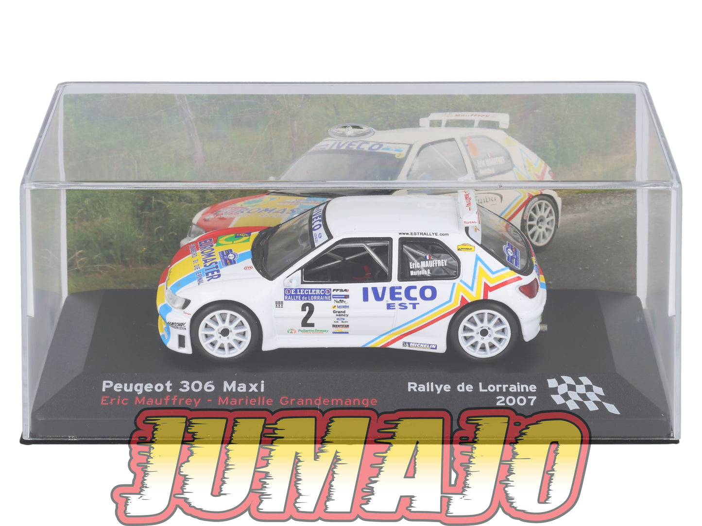 RFR21 voiture 1/43 IXO Rallye Française PEUGEOT 306 Maxi 2007 #2 E.Mauffrey