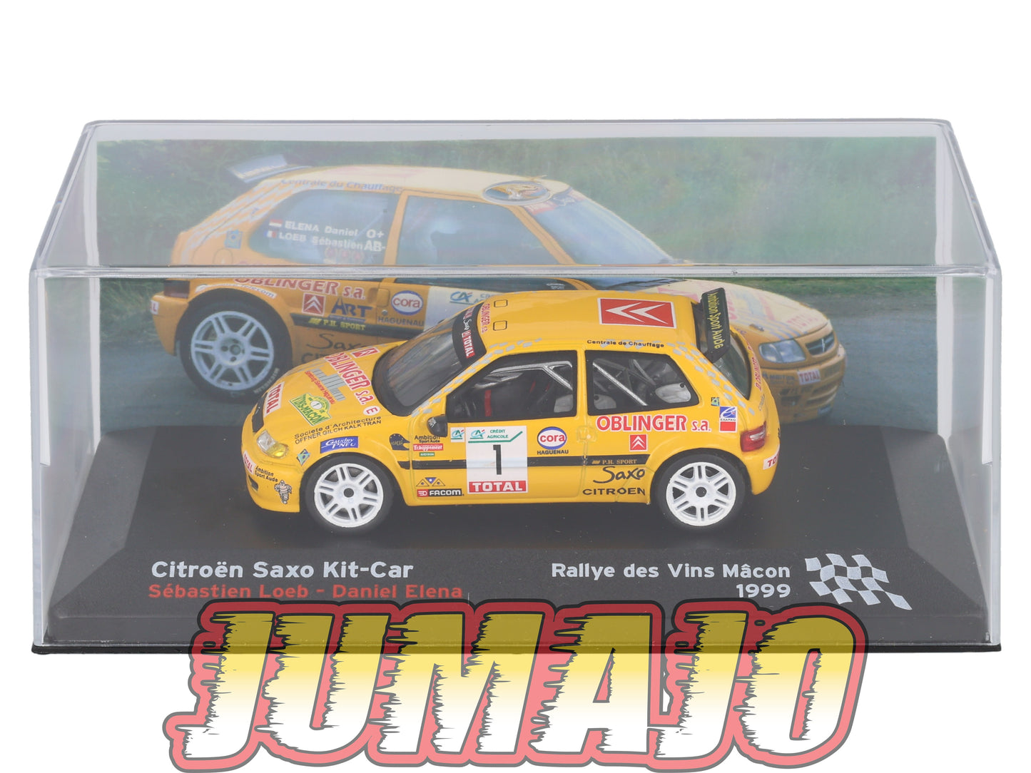 RFR25 voiture 1/43 IXO Rallye Française CITROEN Saxo Kit Car 1999 #1 S.Loeb