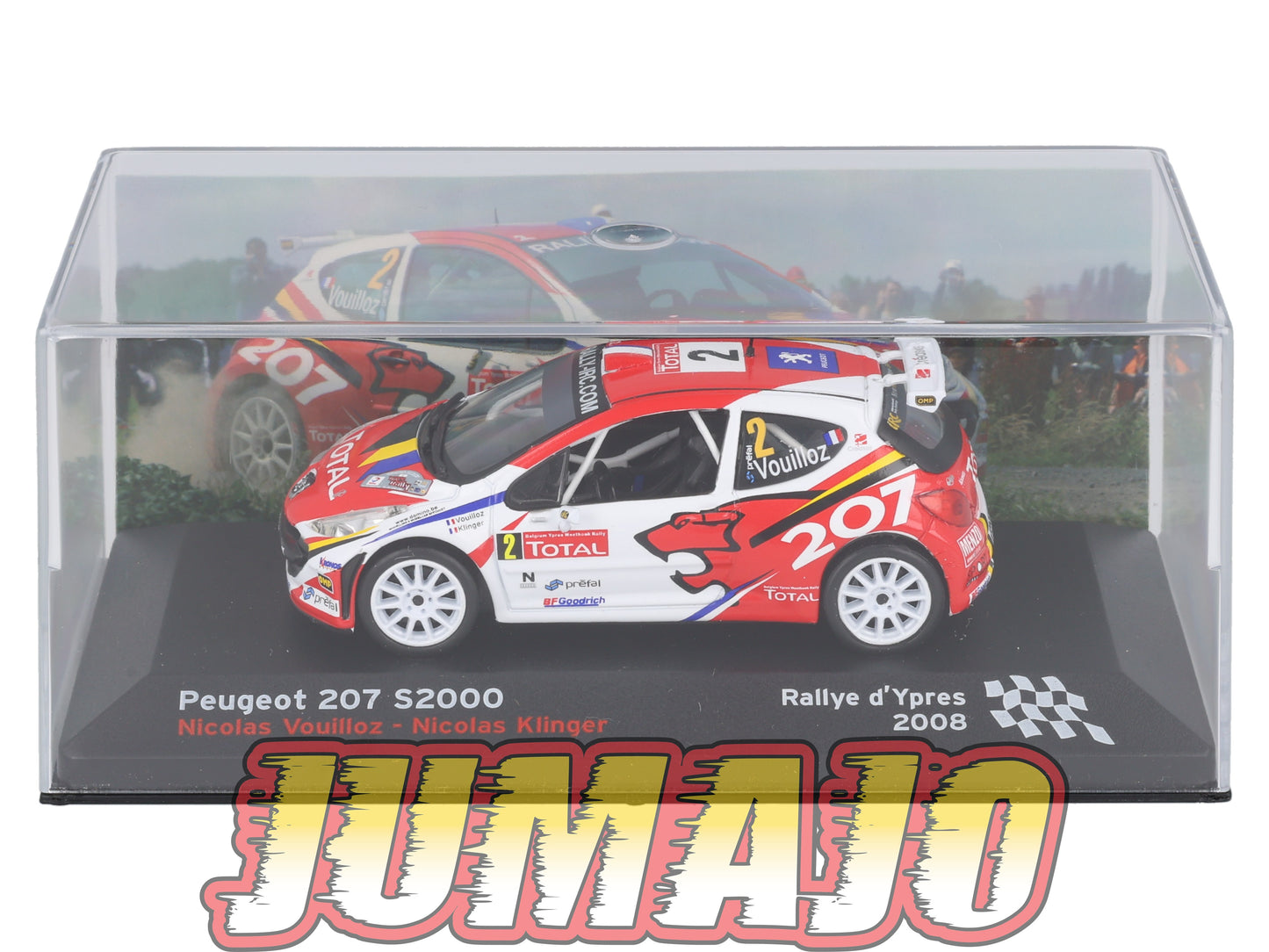 RFR26 voiture 1/43 IXO Rallye Française PEUGEOT 207 S2000 2008 #2 N.Vouilloz