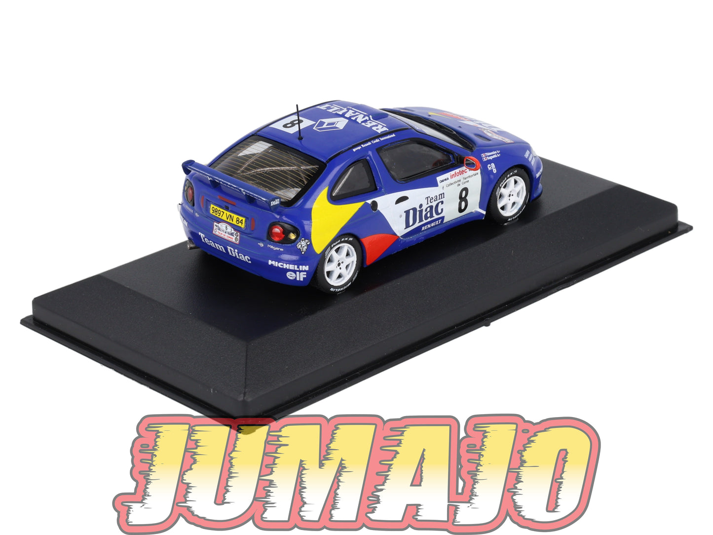 RFR3 voiture 1/43 IXO Rallye Française RENAULT Megane Maxi 1996 #8 J.Ragnotti