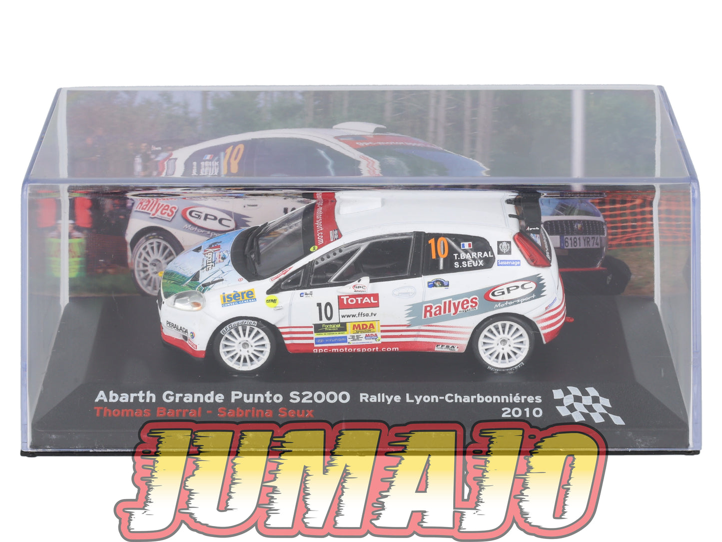 RFR54 voiture 1/43 IXO Rallye Française ABARTH Grande Punto S2000 2010 #10 T.Barral
