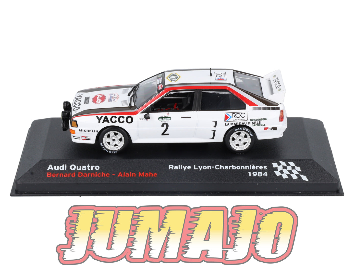 RFR58 voiture 1/43 IXO Altaya Rallye Française AUDI Quatro 1984 #2 B.Darniche