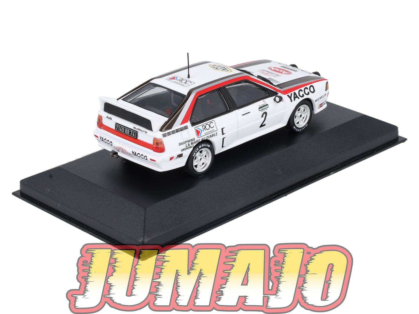RFR58 voiture 1/43 IXO Altaya Rallye Française AUDI Quatro 1984 #2 B.Darniche