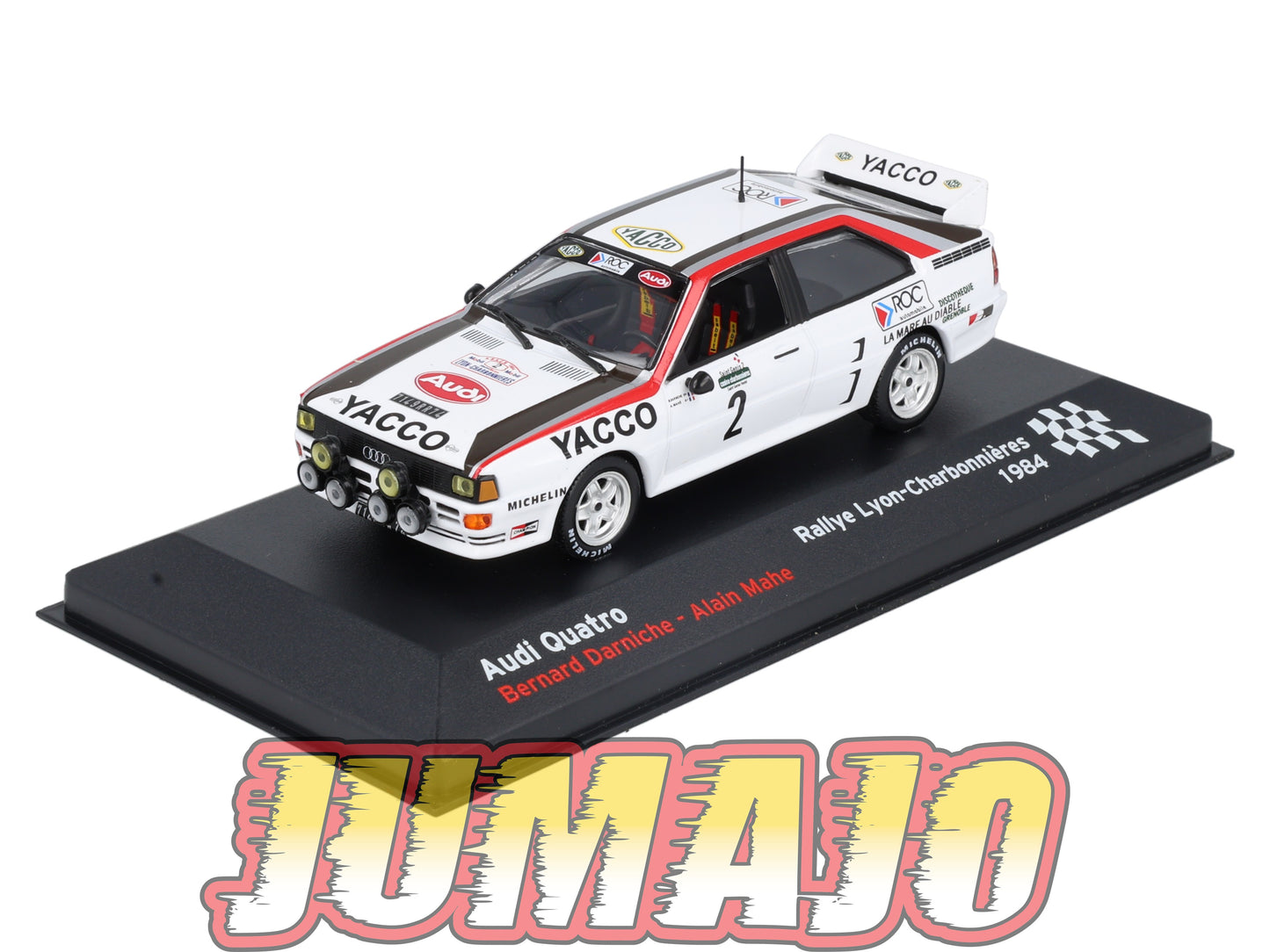 RFR58 voiture 1/43 IXO Altaya Rallye Française AUDI Quatro 1984 #2 B.Darniche