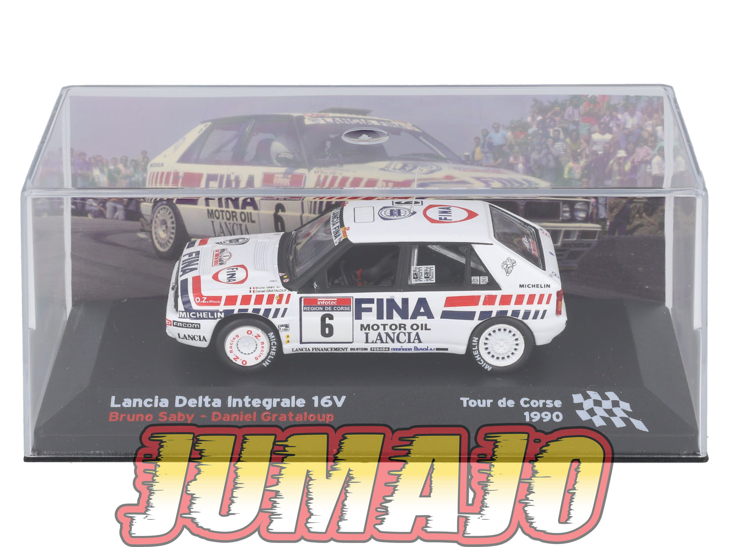 RFR9 voiture 1/43 IXO Altaya Rallye Française LANCIA Delta Integrale 16V 1990 #6 B.Saby