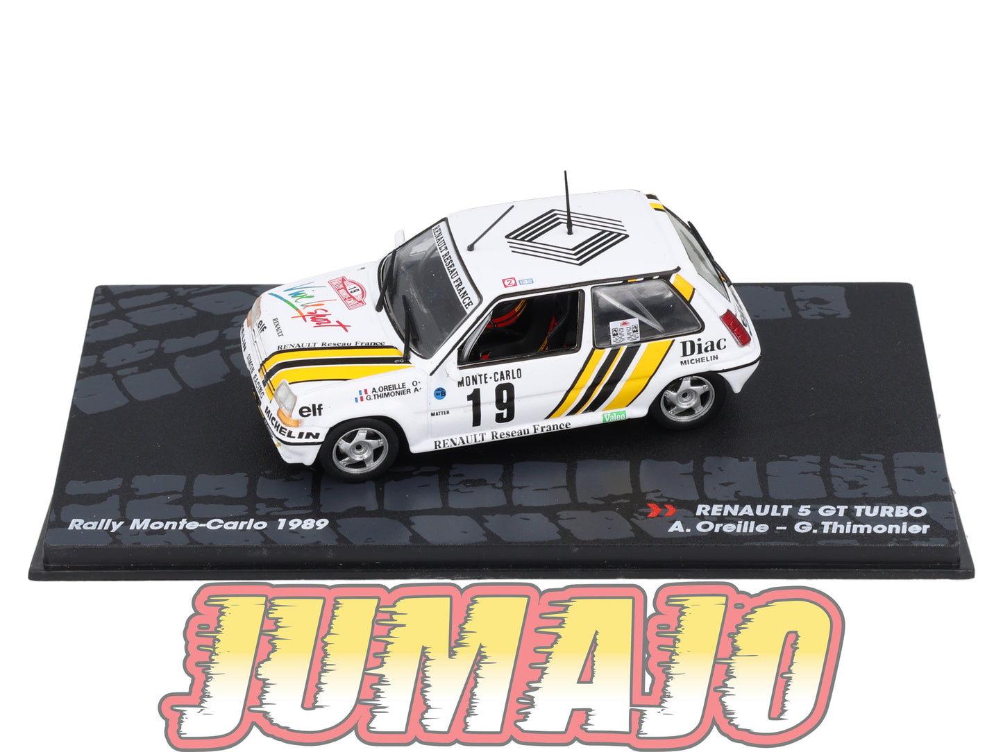 RIT22 Voiture 1/43 IXO Altaya Rallye RENAULT 5 GT Turbo Monte Carlo 1989 #19 A.Oreille